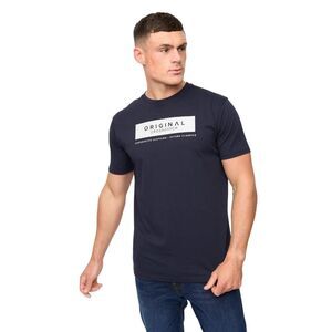 Crosshatch Mens Jamstate T-Shirt / Navy